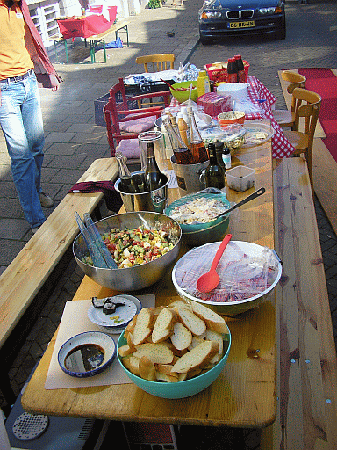 tafel met lekkers